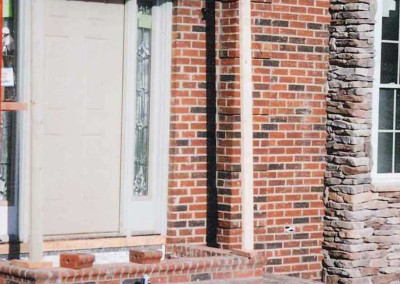 Brick and Stacked Stone Facade